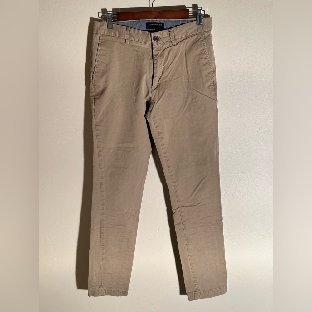 Banana Republic Fulton Skinny Chino Pants Men’s 30x30 Khaki